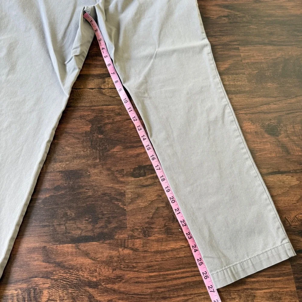 J‎ Crew Chino Pants Medium Drawstring Gray Relaxed Taper Sportsman's Outftter